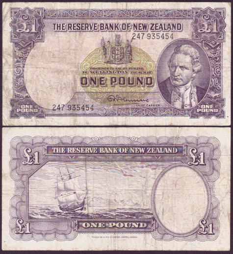 1967 New Zealand 1 Pound L001648